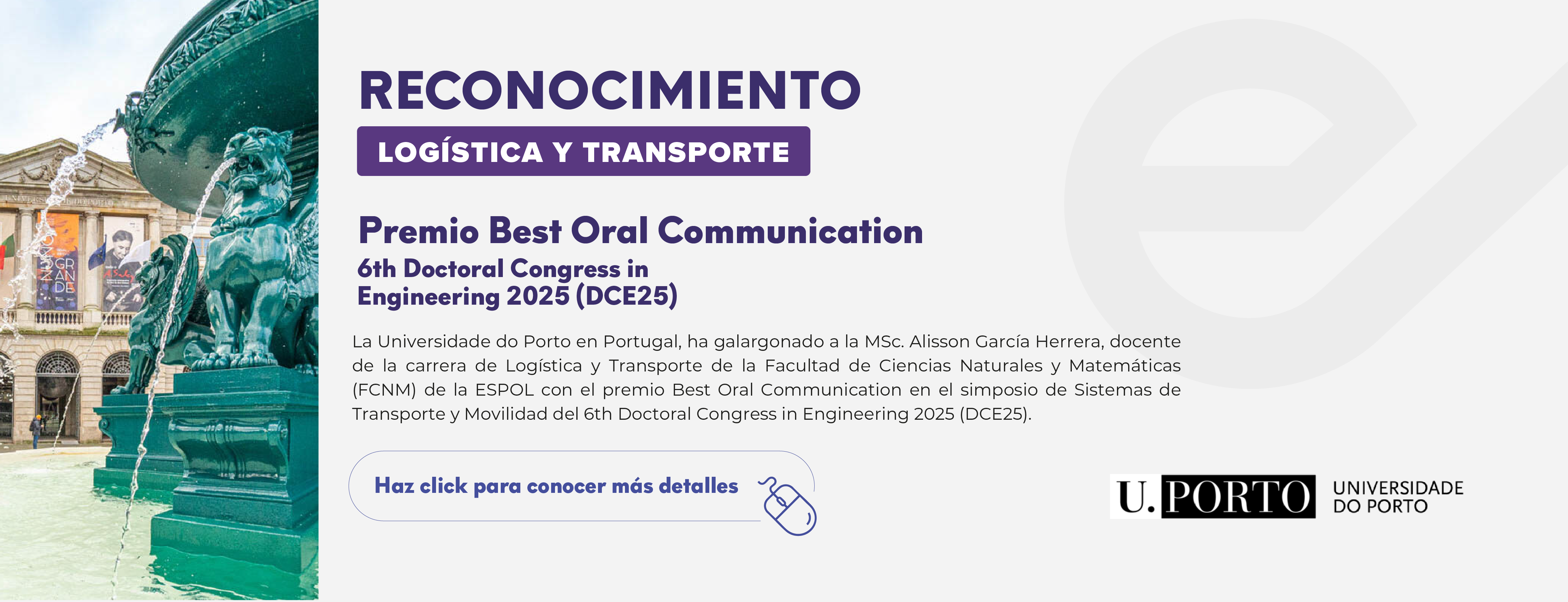 MSc. Alisson García-Herrera: Recognition for Academic Merit