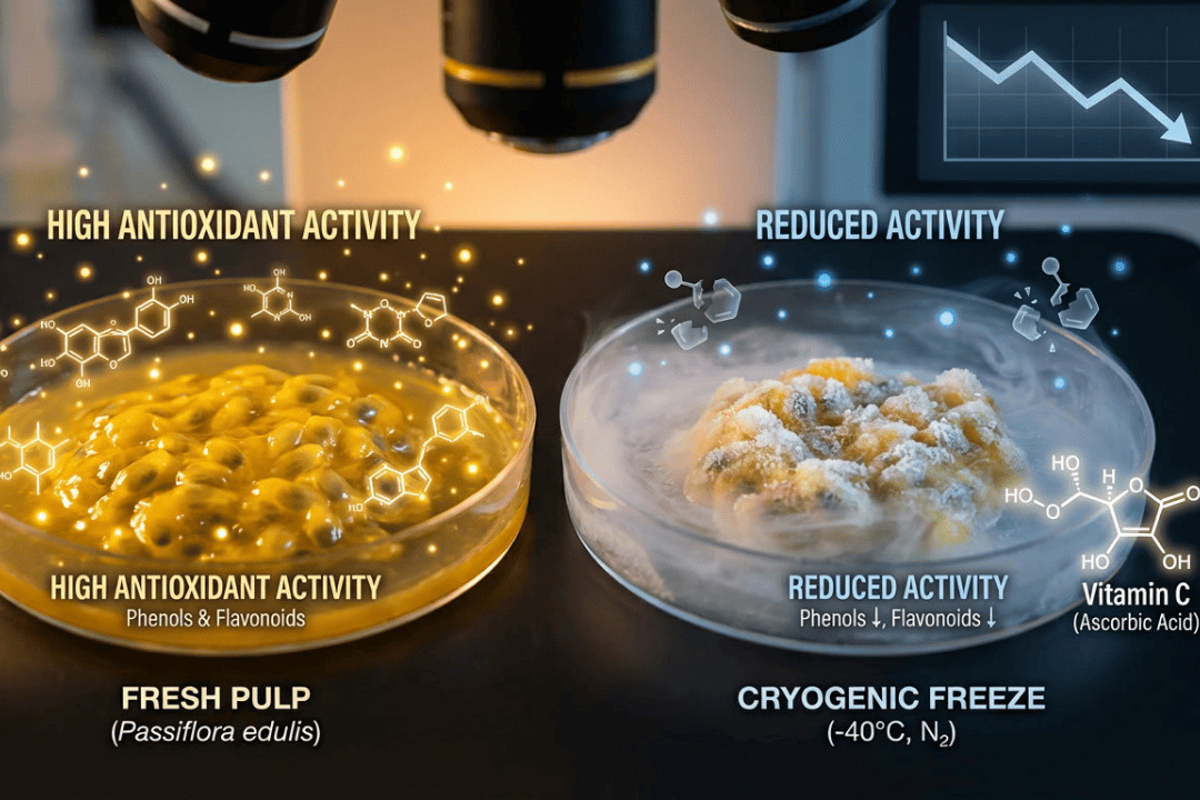Pulpa de maracuyá más saludable: ultracongelación con nitrógeno líquido permite alimentos con etiqueta limpia en Ecuador